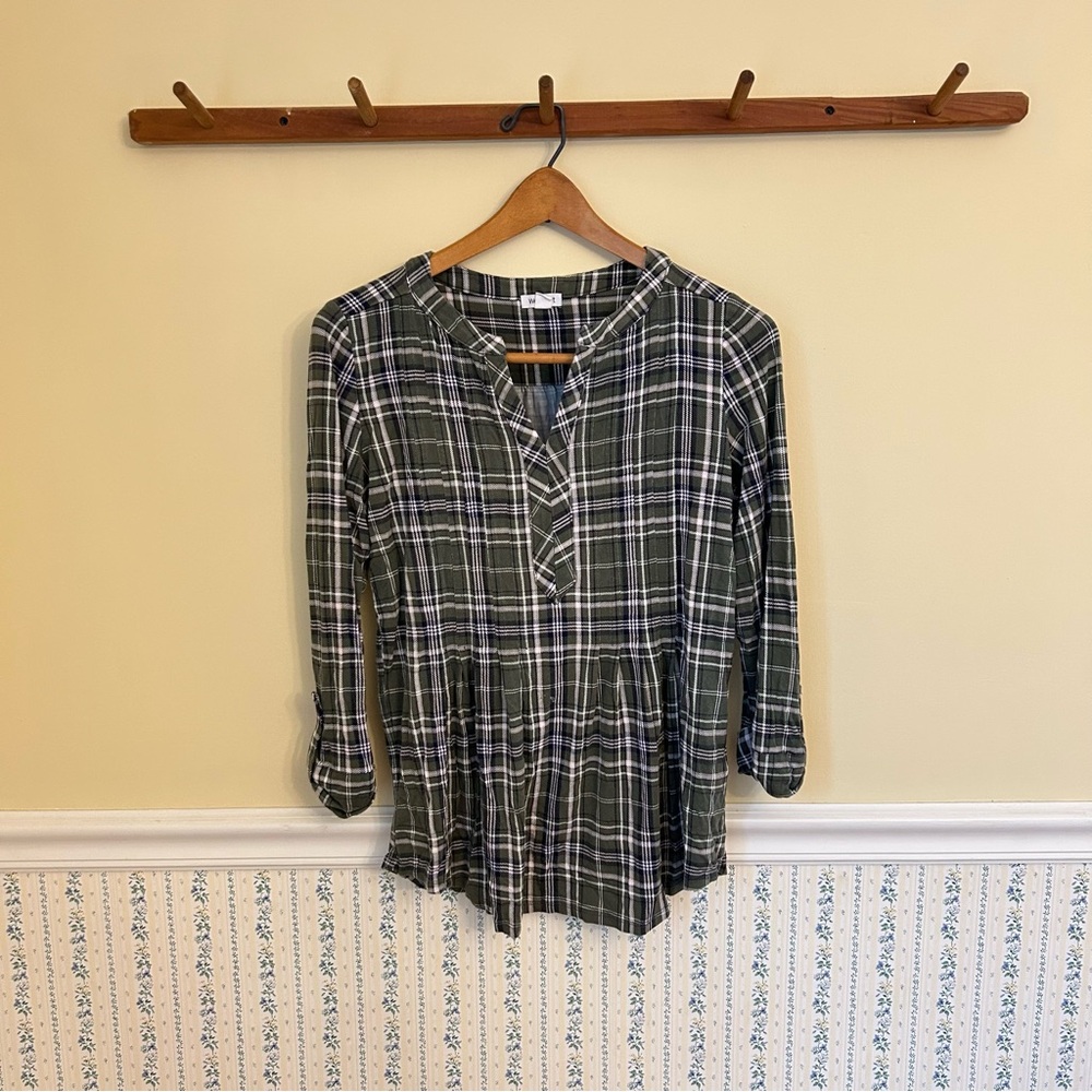 Westport Plaid Blouse Top